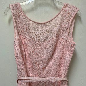 White House Black Market Pink Lace Dress